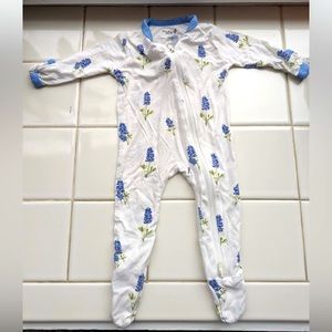 Kyte Baby Footie in Periwinkle Bluebonnet